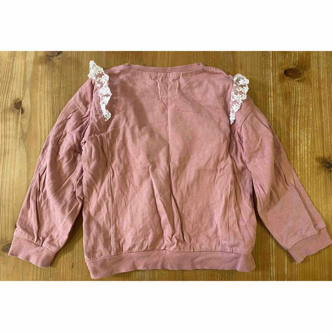 SLAP SLIP(スラップスリップ)のSLAP SLIP 花 レース 長袖 カットソー サイズ120 キッズ/ベビー/マタニティのキッズ服女の子用(90cm~)(Tシャツ/カットソー)の商品写真