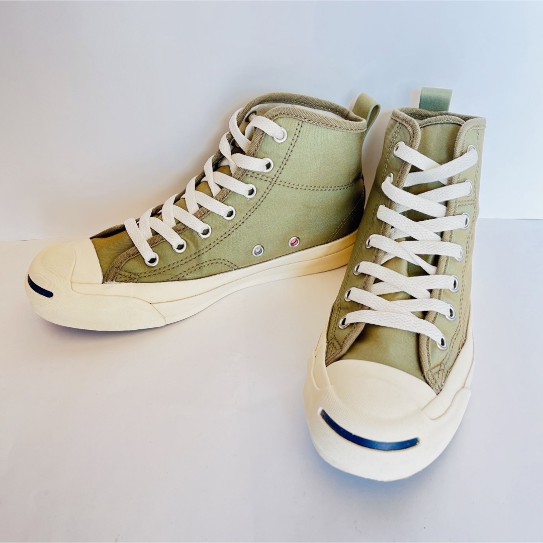 CONVERSE(コンバース)のコンバース ジャックパーセル ミリタリー RH ミッド オリーブグリーン レディースの靴/シューズ(スニーカー)の商品写真