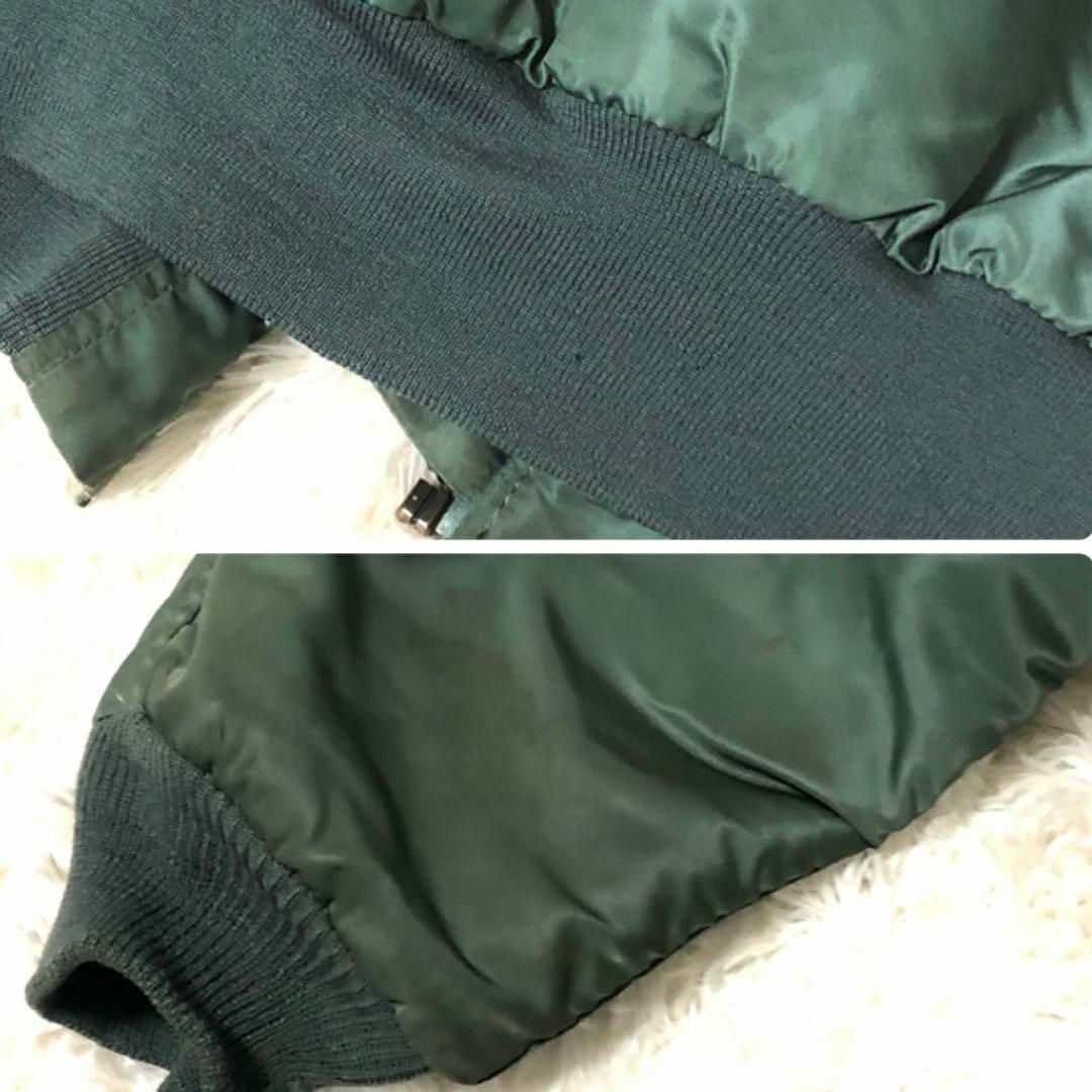 ALPHA INDUSTRIES(アルファインダストリーズ)のアルファインダストリーズ　フライトジャケット　グリーン　S　B-15D　ボア メンズのジャケット/アウター(フライトジャケット)の商品写真