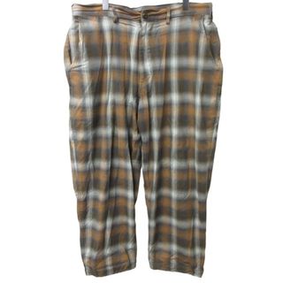 ビームス(BEAMS)のビームス BEAMS SSZ 21AW  オンブレチェックワイドパンツ 茶系 L(その他)