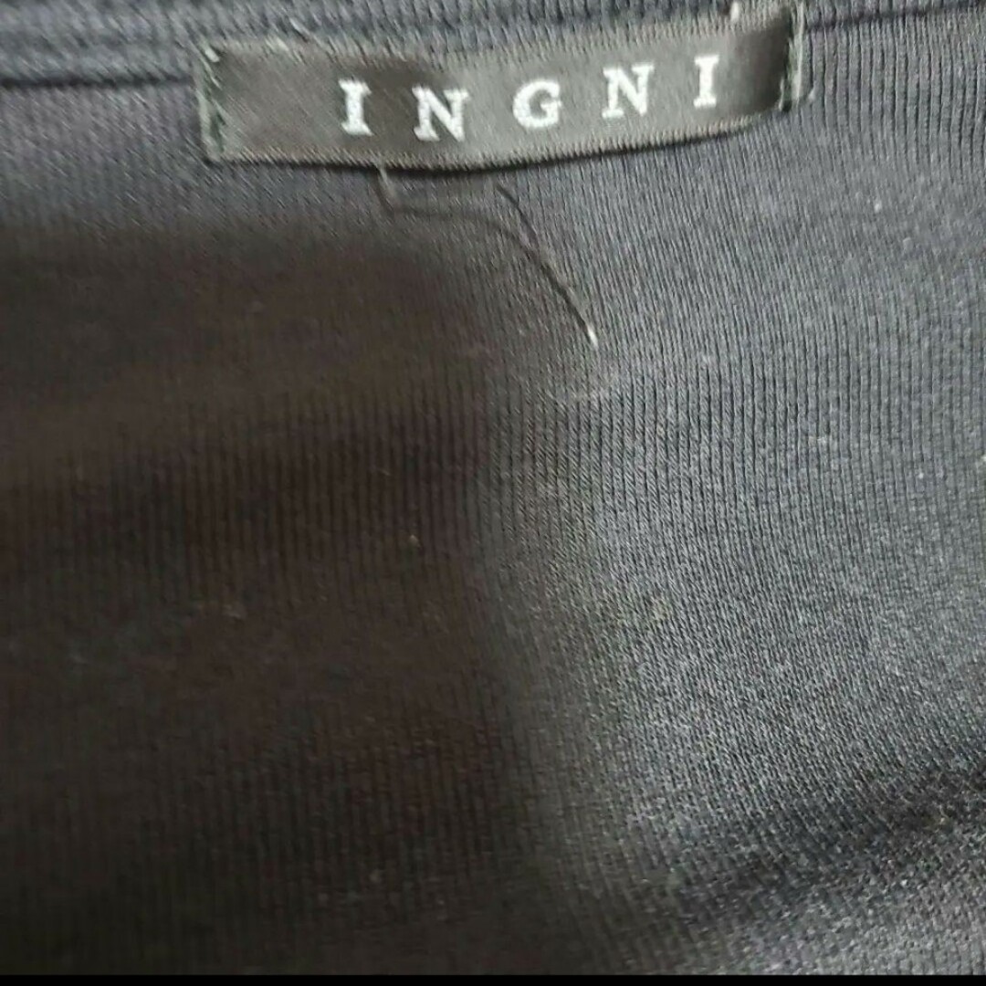 INGNI(イング)の黒カットソー レディースのトップス(カットソー(長袖/七分))の商品写真