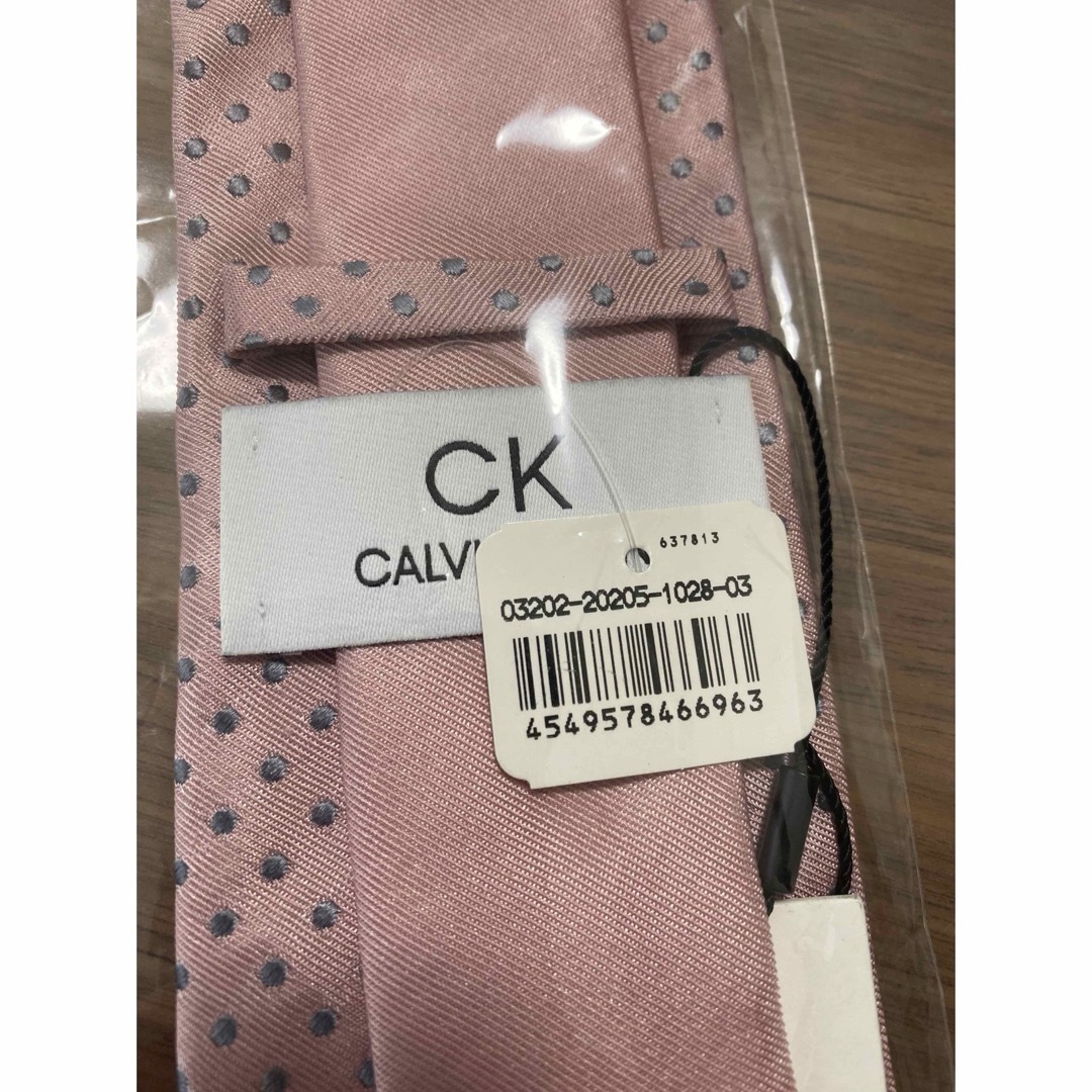 ck Calvin Klein(シーケーカルバンクライン)のCalvin Klein ネクタイ ピンク ハート メンズのファッション小物(ネクタイ)の商品写真