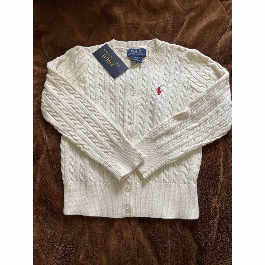 POLO RALPH LAUREN(ポロラルフローレン)のポロラルフローレン タグ付き  カーディガン 3T 100サイズ キッズ/ベビー/マタニティのキッズ服女の子用(90cm~)(カーディガン)の商品写真