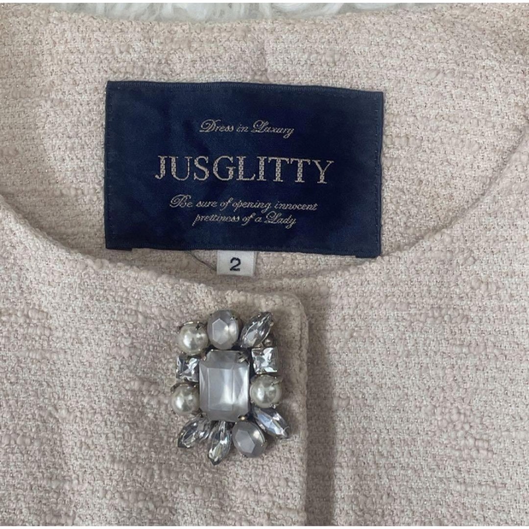 JUSGLITTY(ジャスグリッティー)のJUSGLITTY  ジャスグリッティー　レディース　ロングコート レディースのジャケット/アウター(ロングコート)の商品写真