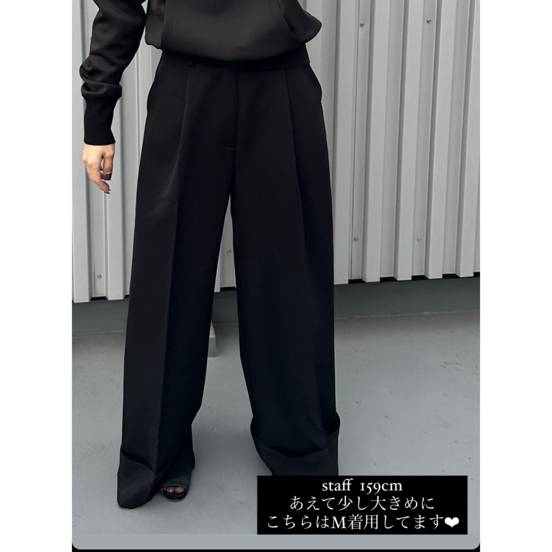 canal accessory/ rollup widetuck pants M レディースのパンツ(カジュアルパンツ)の商品写真