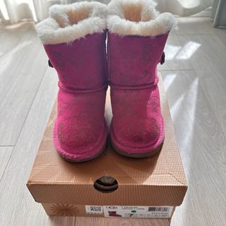 アグ(UGG)のUGG アグオーストラリア ムートンブーツ アニマル キッズ 14.5(ブーツ)