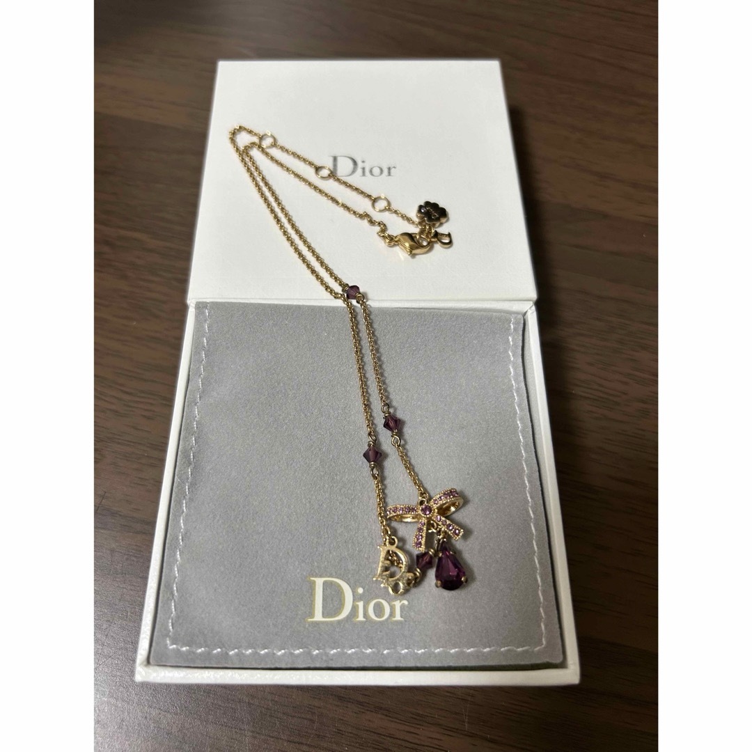 Christian Dior(クリスチャンディオール)のDior ネックレス　リボン レディースのアクセサリー(ネックレス)の商品写真