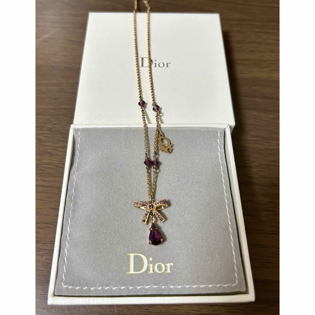 Christian Dior(クリスチャンディオール)のDior ネックレス　リボン レディースのアクセサリー(ネックレス)の商品写真