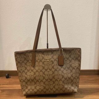 コーチ(COACH)のCOACH コーチ 67108 PVC レザー トートバッグ A4◎ シグニチャ(トートバッグ)