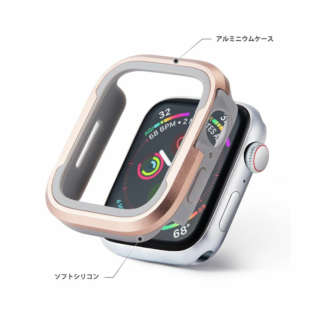 コンパチブルApple Watchバンドと保護ケース付 弾性生地 ナイロンフラン スマホ/家電/カメラのスマホアクセサリー(その他)の商品写真