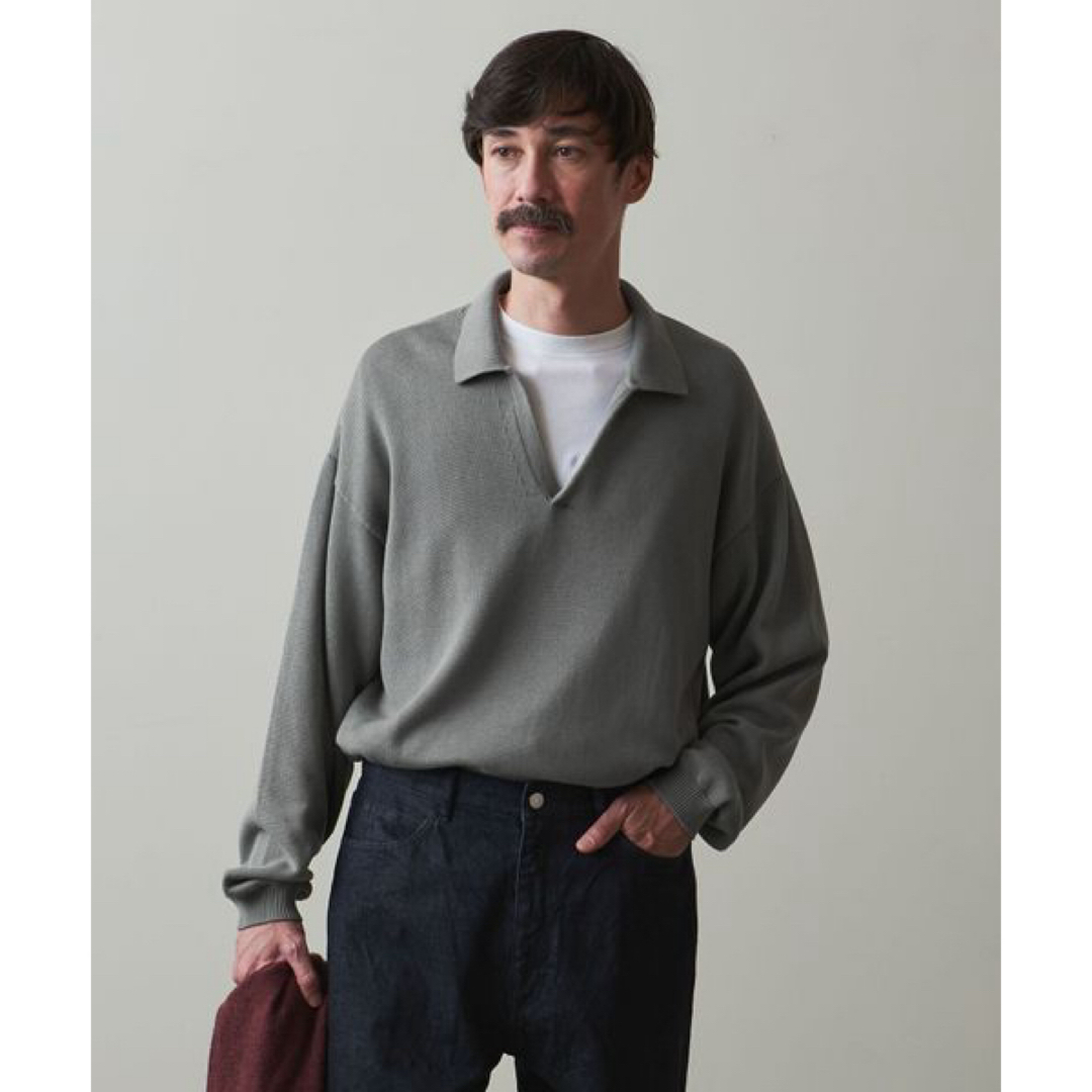 steven alan - 【美品】Steven Alan スキッパーニットポロシャツの通販