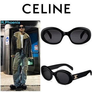 セリーヌ(celine)の【CELINE】Triomphe 01 Oval Sunglasses(サングラス/メガネ)