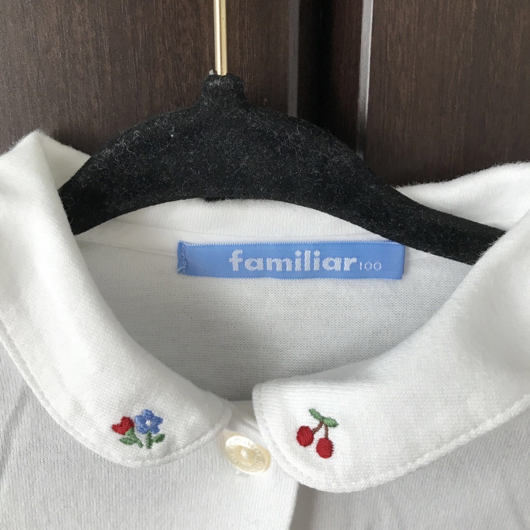 familiar(ファミリア)のfamiliar シャツ 100 キッズ/ベビー/マタニティのキッズ服女の子用(90cm~)(Tシャツ/カットソー)の商品写真