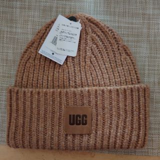 アグ(UGG)の即日発送可【新品・未使用】UGG アグ ニットキャップ  Camel 20061(ニット帽/ビーニー)