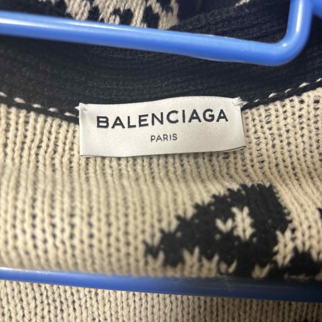 Balenciaga(バレンシアガ)のバレンシアガ　ロゴ　ジャガード　ニット　カーディガン メンズのトップス(カーディガン)の商品写真