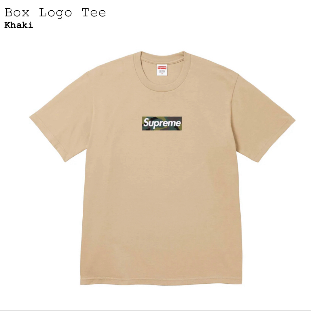 Supreme Box Logo Tee "Khaki" シュプリーム ボックスMediumオンライン購入