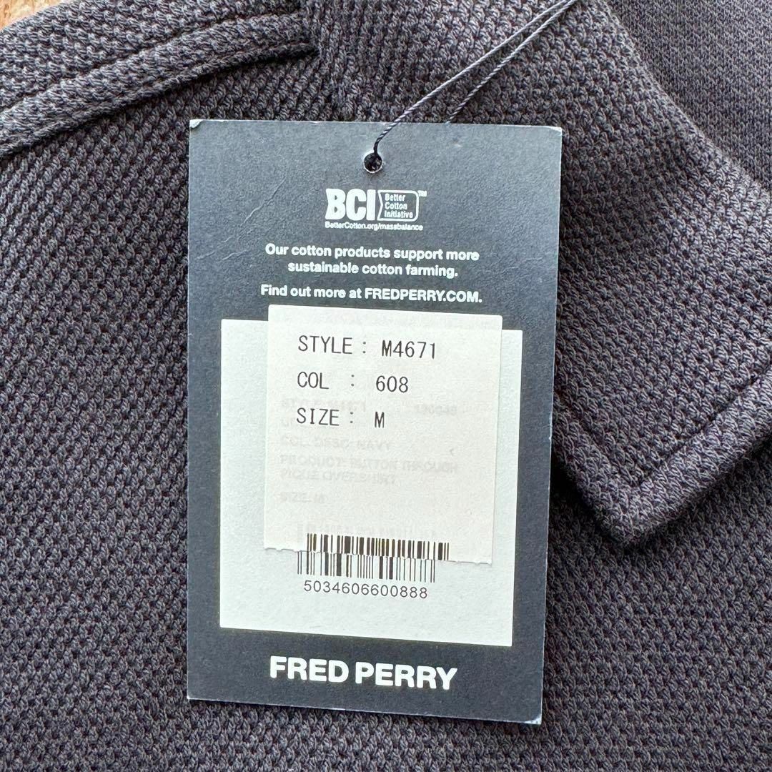 【未使用】FRED PERRY オーバーシャツ サイズM ネイビー 入手困難