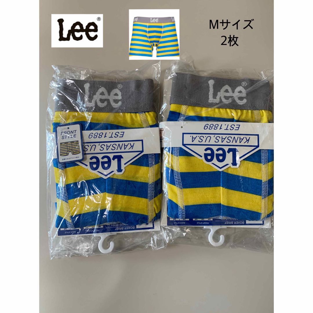 Lee(リー)の新品タグ付き　Lee リー　アンダーウェア メンズボクサーパンツ　M  2枚 キッズ/ベビー/マタニティのキッズ服男の子用(90cm~)(下着)の商品写真