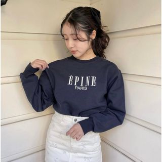 エピヌ(épine)のÉPINE PARIS 刺繍ロゴスウェットnavy(スウェット)