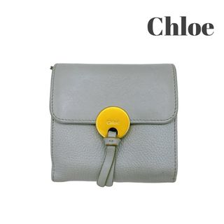 クロエ(Chloe)のクロエ インディレザー 3つ折り財布 L字ファスナー ライトブルー レディース(財布)