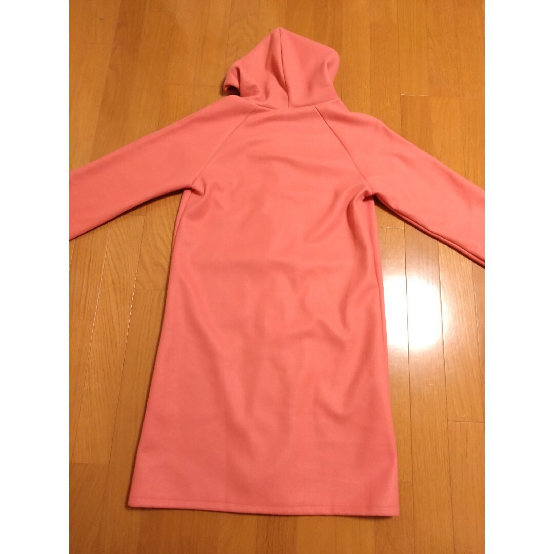 【セール】ロングコート　レディース　ピンク レディースのジャケット/アウター(ロングコート)の商品写真
