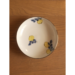 クタニセイヨウ(九谷青窯)の米満麻子　色絵レモンの木　５寸皿　2枚セット(食器)