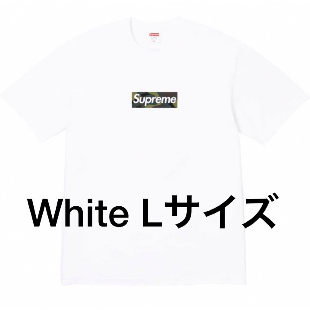 週間ランキング１位獲得 supreme box logo L/S tee white Tee Lサイズ ...