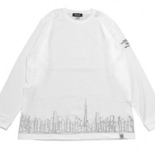 デルタ(DELTA)のDELTA☆EMB SKYLINE L/S T-SHIRT "WHITE"(Tシャツ/カットソー(七分/長袖))