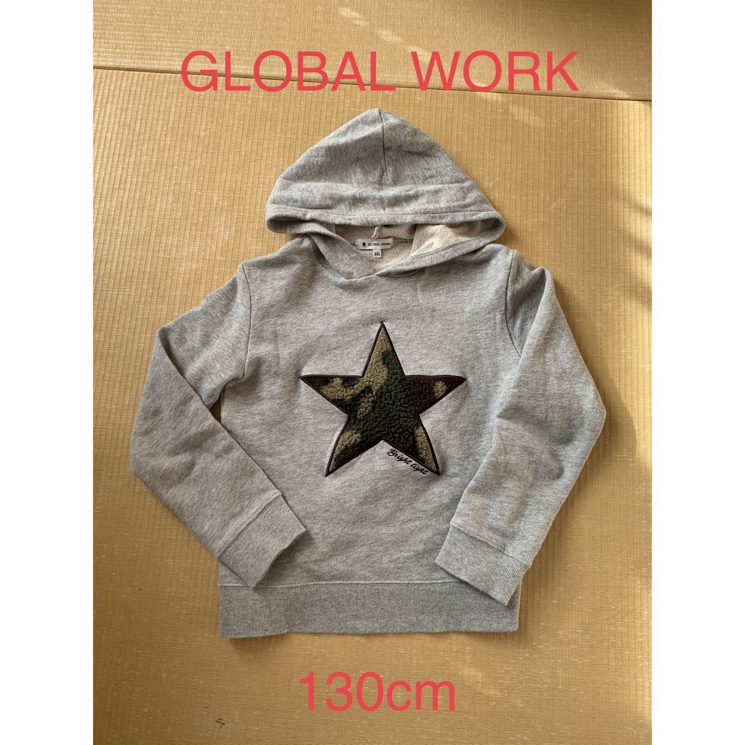 GLOBAL WORK(グローバルワーク)の☆GLOBAL WORK☆ XXL 130cm 男の子　トレーナー キッズ/ベビー/マタニティのキッズ服男の子用(90cm~)(Tシャツ/カットソー)の商品写真