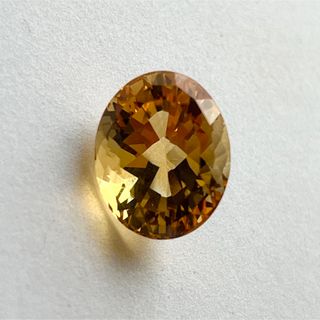 天然　シトリン　ルース　13.9ct(各種パーツ)