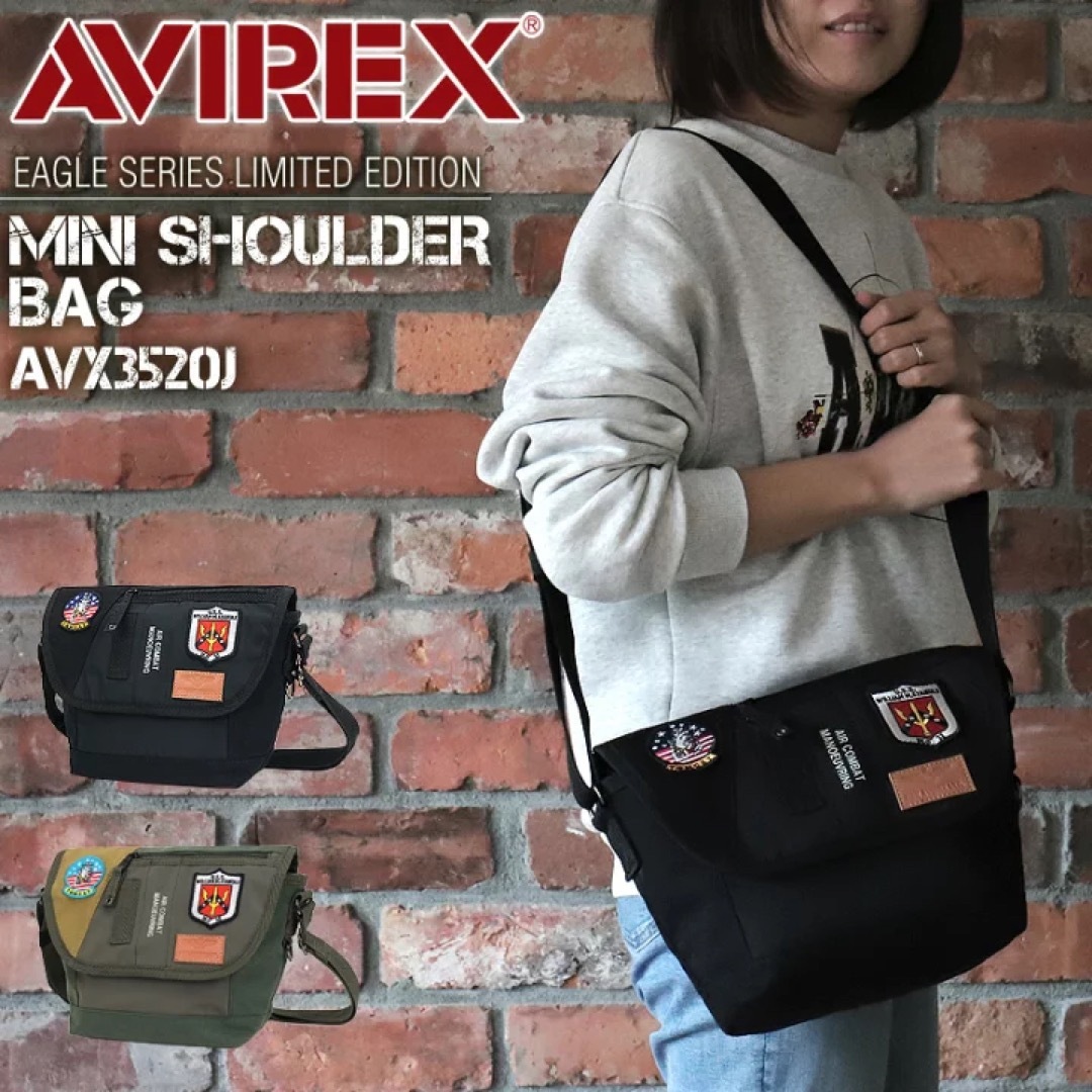 AVIREX(アヴィレックス)のショルダーバッグ AVIREX 限定モデル ショルダーバッグ AVX3520J メンズのバッグ(ショルダーバッグ)の商品写真