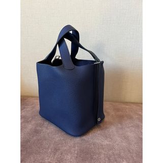 エルメス(Hermes)のエルメス　ピコタンロック　18(ブルー)(ハンドバッグ)