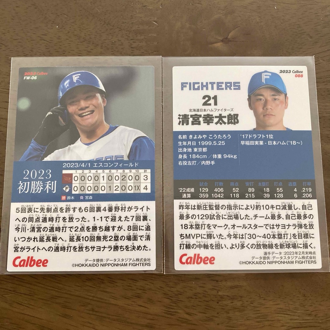 カルビー(カルビー)のプロ野球チップス2023 第ニ弾 清宮幸太郎 2枚セット エンタメ/ホビーのタレントグッズ(スポーツ選手)の商品写真