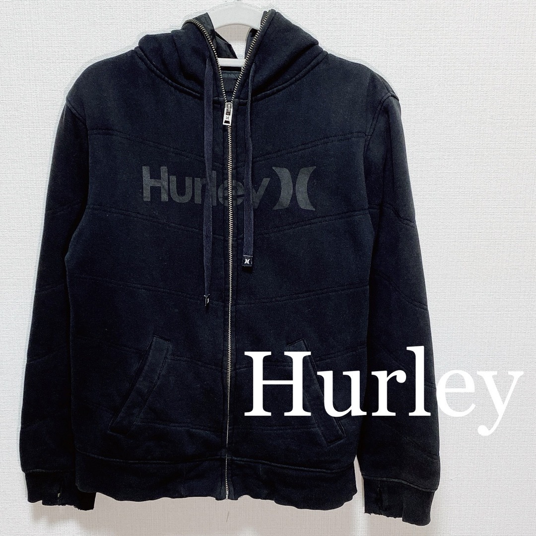 Hurley(ハーレー)のHurley ハーレー ブラック フルジップ パーカー アウター メンズのトップス(パーカー)の商品写真