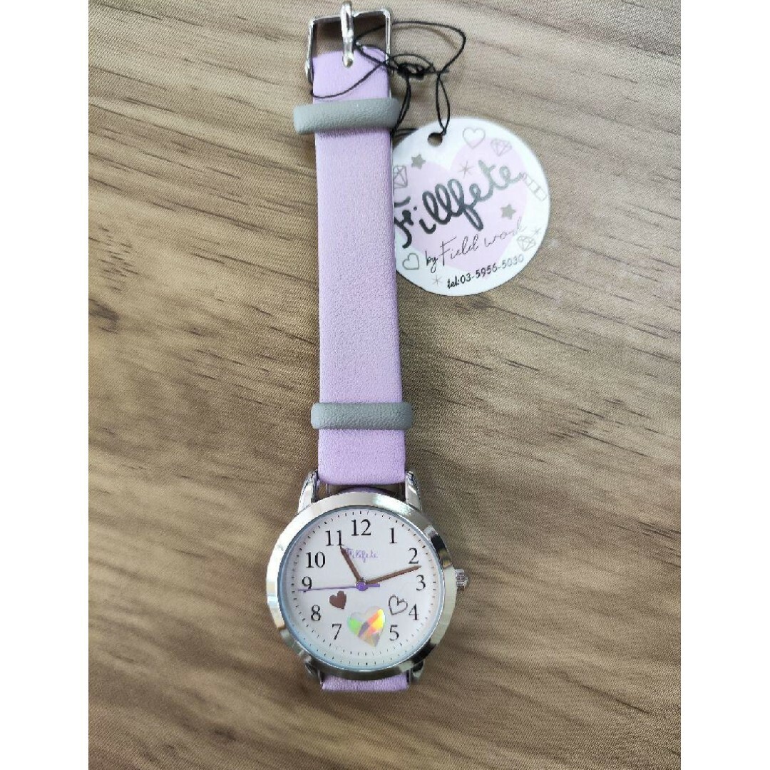 女の子/キッズウォッチ ハート#子供腕時計#ギフト#日本製ムーブメント キッズ/ベビー/マタニティのこども用ファッション小物(腕時計)の商品写真