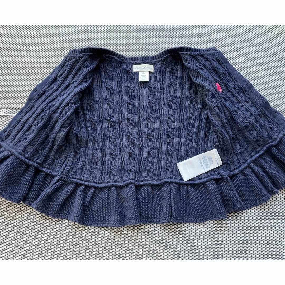 Ralph Lauren(ラルフローレン)のラルフローレン　キッズ　カーディガン　1歳　80cm キッズ/ベビー/マタニティのベビー服(~85cm)(カーディガン/ボレロ)の商品写真