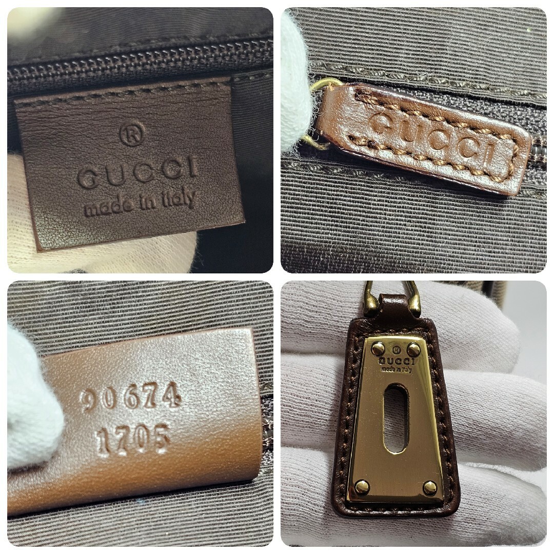 Gucci(グッチ)の【美品】GUCCI グッチ トートバッグ GG キャンバス ターンロック レディースのバッグ(トートバッグ)の商品写真