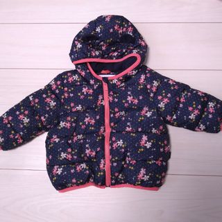 ベビーギャップ(babyGAP)のbabyGAP 小花柄ダウンジャケット　18-24m(ジャケット/上着)