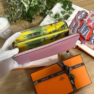 Hermes - HERMES アザップシルクインロング 長財布 モーヴシルベストル ...