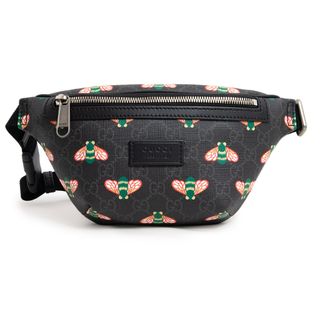 グッチ(Gucci)のグッチ ベルト ボディ ウエストバッグ 斜め掛け GGスプリームキャンバス BEE ビー ハチ ブラック 黒 アンティークシルバー金具 675181 GUCCI（新品・未使用品）(ウエストポーチ)