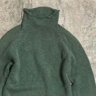 エルエルビーン(L.L.Bean)のL.L.Bean high neck knit wear グリーン(ニット/セーター)