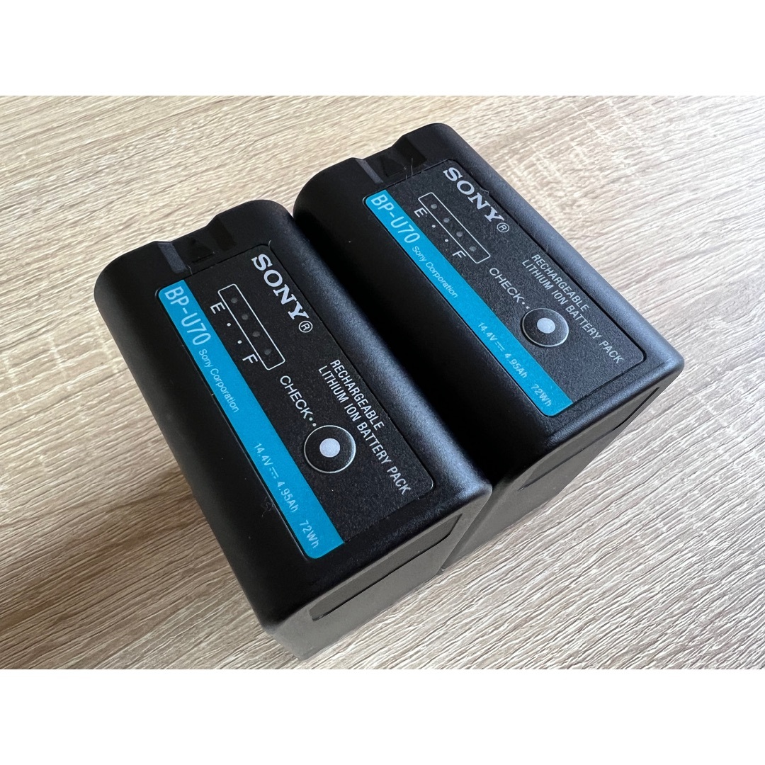 SONY - 【SONY】純正バッテリーパック2個セット BP-U70 美品