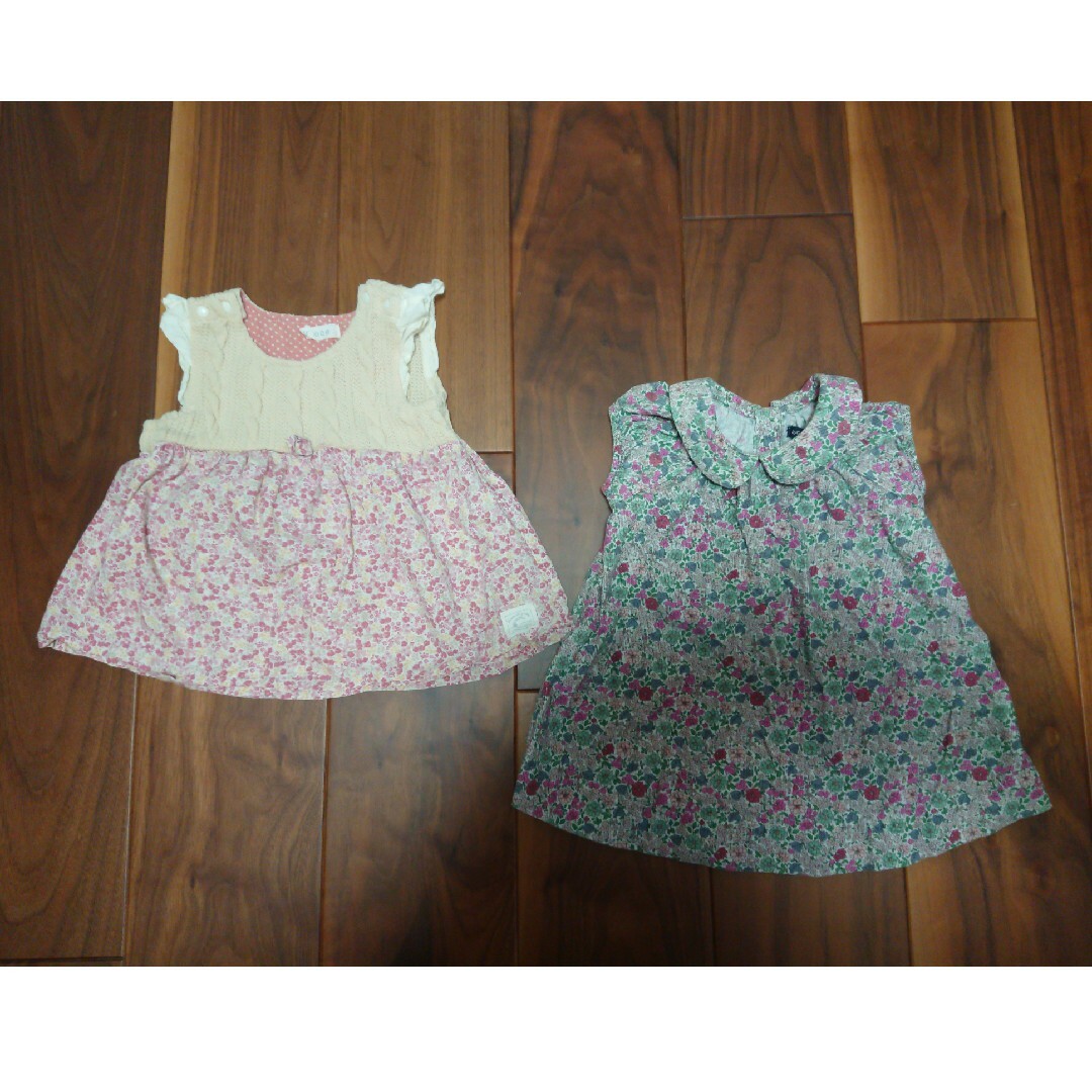 babyGAP(ベビーギャップ)のチュニック トップス 70  2枚セット キッズ/ベビー/マタニティのベビー服(~85cm)(ワンピース)の商品写真