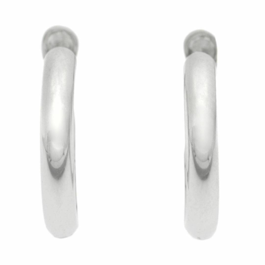 シンプルな2mmパイプのバネフック中折れピアス K18WG【日本製】 シンプルな2mmパイプのバネフック中折れピアス K18WG【日本製】