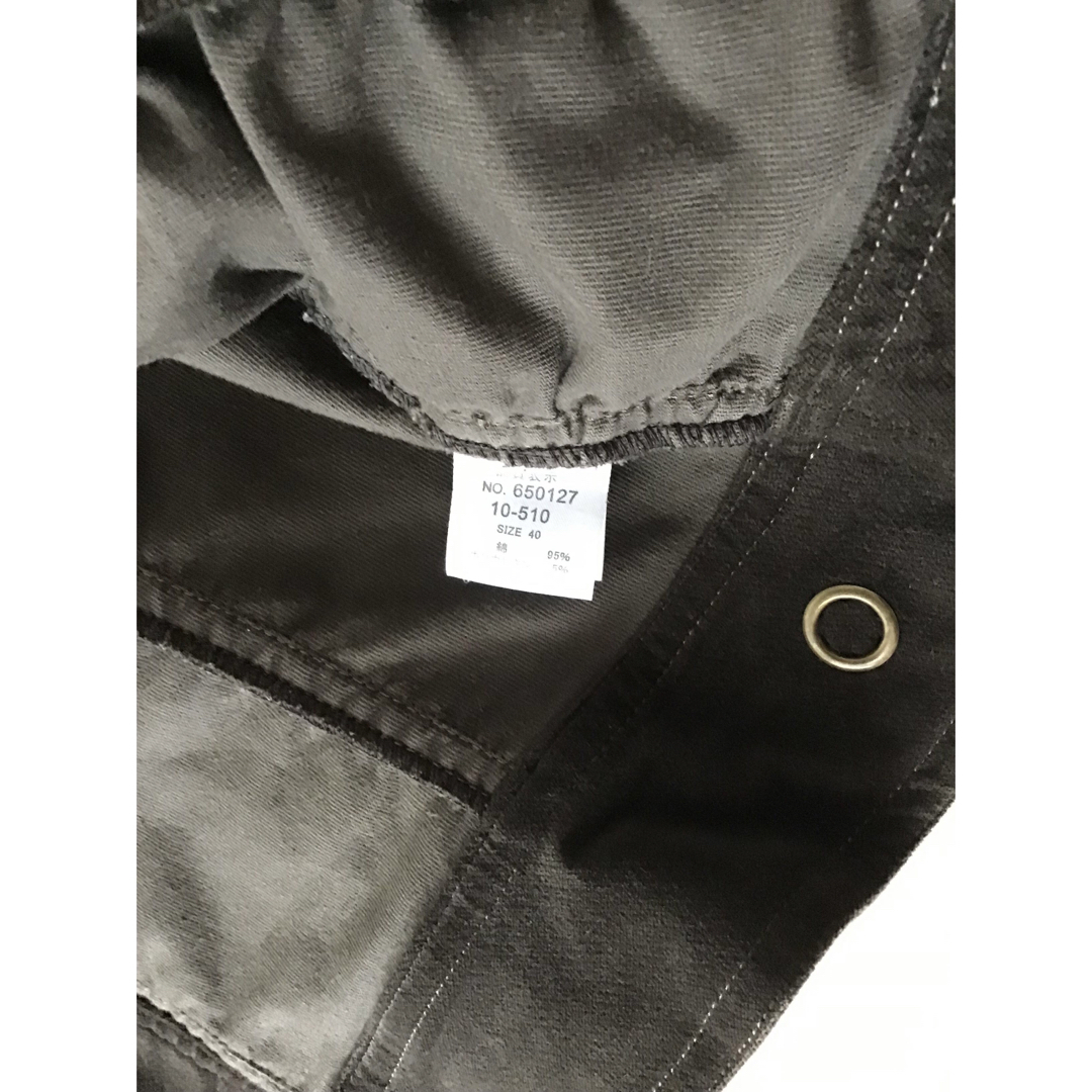 ジャケット　こげ茶　ベロア風生地 レディースのジャケット/アウター(その他)の商品写真