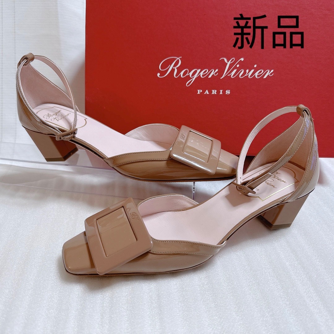 ROGER VIVIER(ロジェヴィヴィエ)のRoger Vivier ロジェヴィヴィエ　パンプス　ミュール　スクエアトゥ　靴 レディースの靴/シューズ(ハイヒール/パンプス)の商品写真
