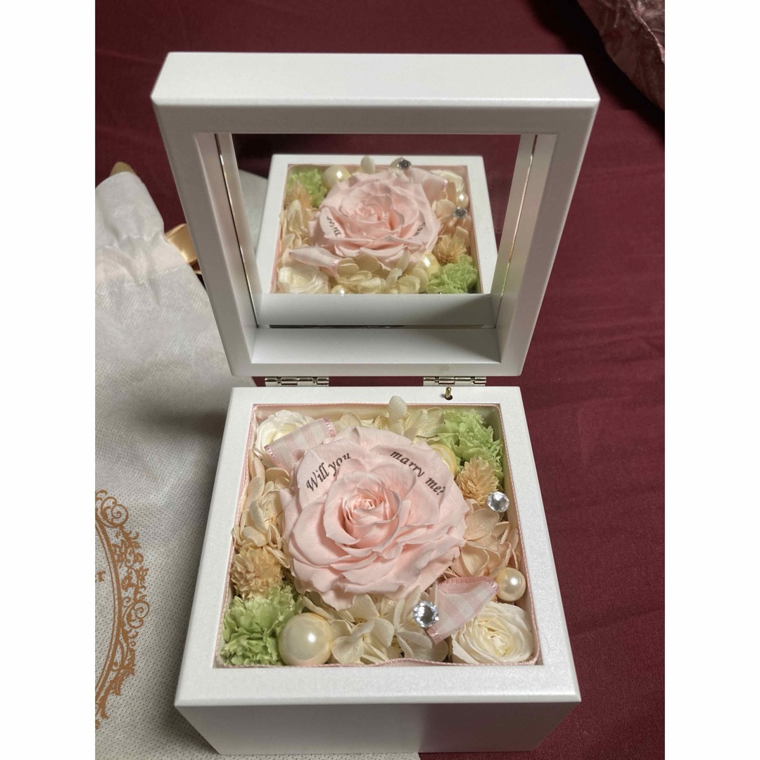 プロポーズ　オルゴール　リングピロー　Patisserie Flower ハンドメイドのウェディング(リングピロー)の商品写真