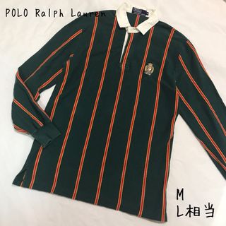 ポロラルフローレン(POLO RALPH LAUREN)の90'sPOLO Ralph Lauren マルチストライプ柄 ラガーシャツ M(ポロシャツ)