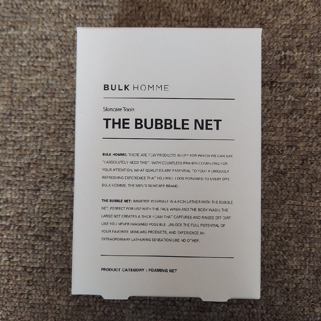 BULK HOMME(バルクオム)の【新品】BULK HOMME バルク オム THE BUBBLE NET コスメ/美容のスキンケア/基礎化粧品(洗顔ネット/泡立て小物)の商品写真