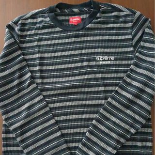 シュプリーム(Supreme)のSupreme シュプリーム Stripe L/S Top クラシックロゴ(Tシャツ/カットソー(七分/長袖))